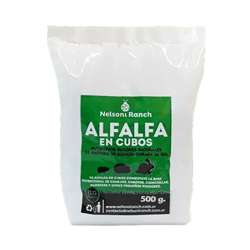 Alfalfa en Cubos 500grs