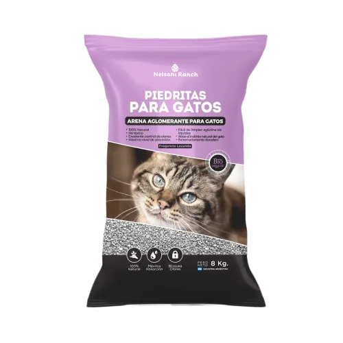 Arena Aglomerante Bentonita Lavanda 8Kg